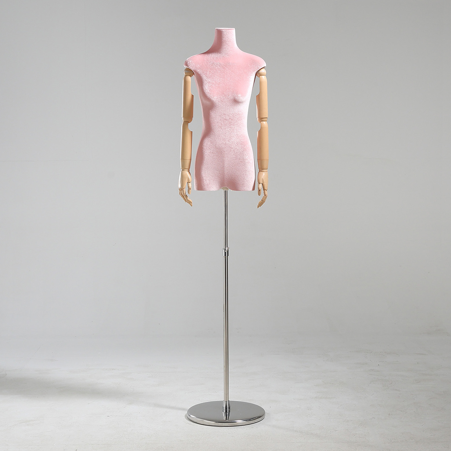 Modelo de tienda de ropa estante de exhibición de terciopelo pecho plano cuerpo plano ropa de mujer modelo de busto accesorios ventana estante modelo de plataforma image 45