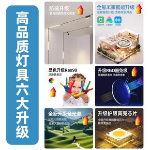 Magnetic Attractor Track Lamp Embedded Main-less Lamp Whole House Design Package Combination New Open-fitting Household Lighting Grille Lamp