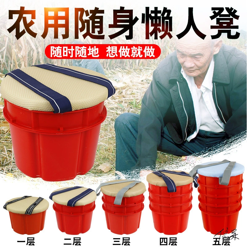 Небольшой табурет для переноски, портативный табурет, мобильный табурет для теплицы, пластиковый фермерский стул для копания чеснока, табурет для сбора чая