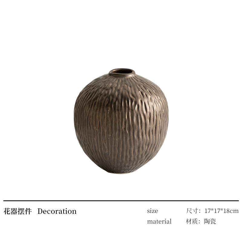 職人十三 天青煙雨色 高級手作り陶器花瓶 わびさび風 リビングルーム 玄関 メーカー フラワーアレンジメント装飾|undefined