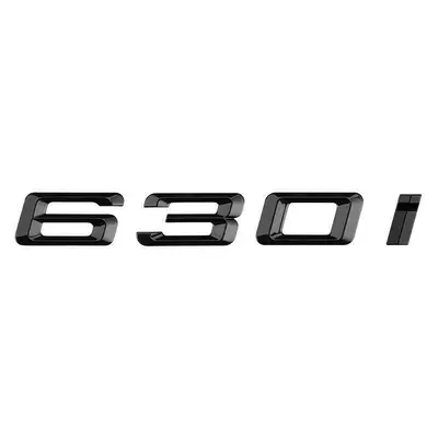 04-22 model car emblem 7 Series 730LI 740LI 6 Series 630 640 650Li blackened rear emblem sticker (Car logo) - standard-630i-in-glossy-black-before-the-2016-model