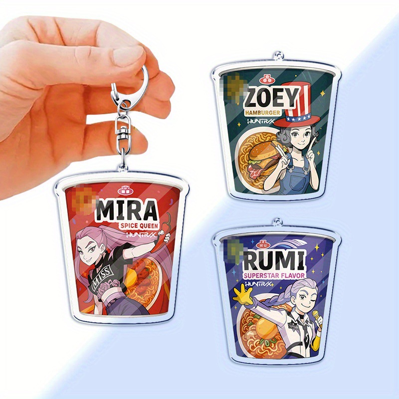 厂家直供免费设计新款平面圣诞节卡通汽车挂件亚克力钥匙扣