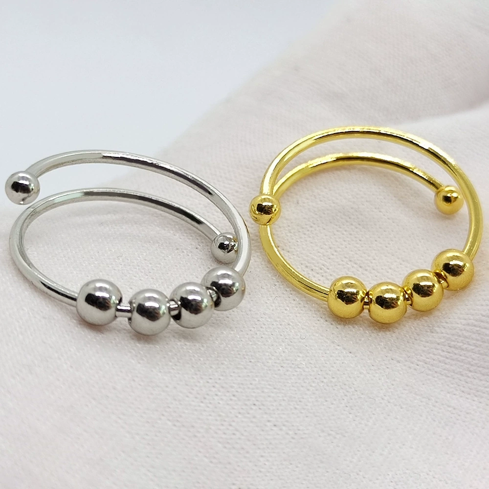 Round beads stainless steel, ring, (Cross-border trading), Amazon