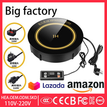 单人小电磁炉火锅店商用圆形嵌入式美规出口110V小型跨境厂英文版