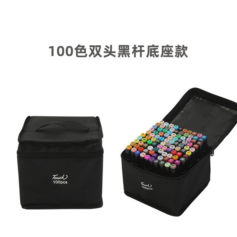 Juego de rotuladores de doble punta en existencia, venta al por mayor, rotuladores de colores a base de aceite, rotuladores de acuarela con alcohol para estudiantes y niños