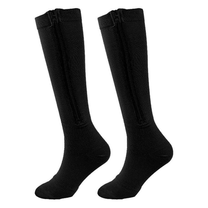 Medias explosivas de Amazon, calcetines deportivos de compresión, calcetines con cremallera de compresión, calcetines elásticos para las piernas de belleza zipsox, dedos de los pies