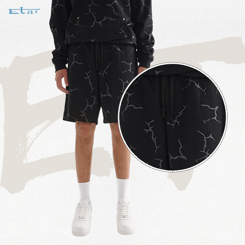 ETAI Hombre| Tendencia nueva impresión completa de rayos pantalones cortos de impresión casual de alta calidad image 4