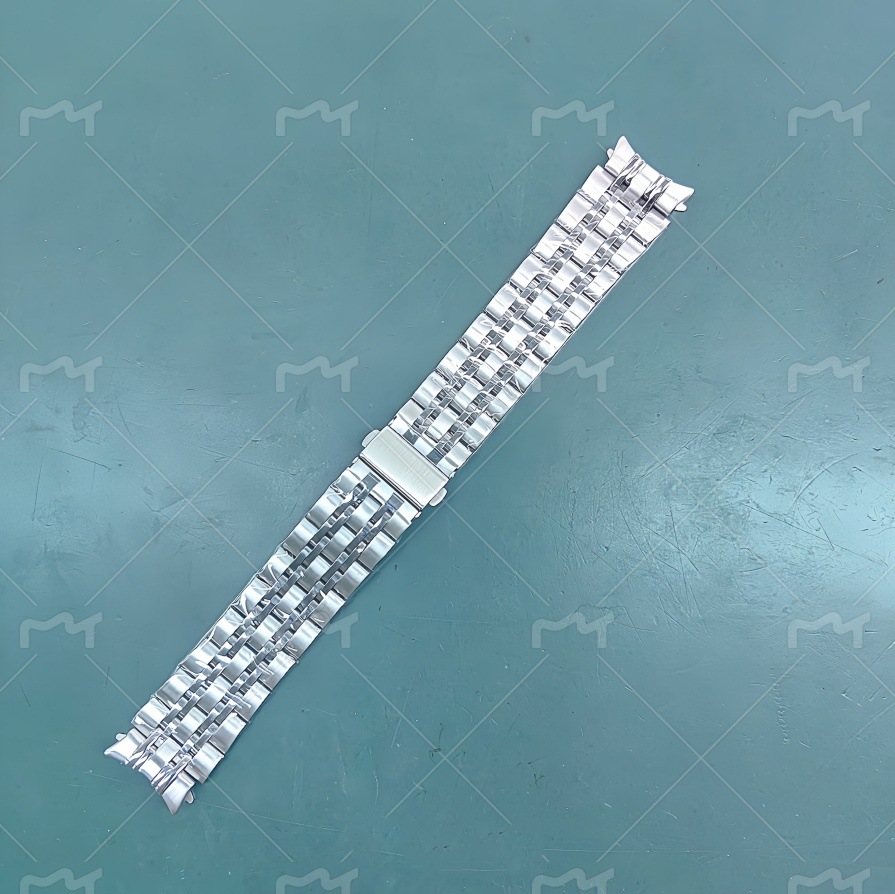 Adecuado para Samsung Galaxy watch5 siete plantas correa de acero inoxidable nuevo watch6 siete cuentas hebilla plana correa de reloj