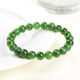 Jiuya Crystal Natural Jasper Bracelet Xinjiang Green Hetian Jade Jasper Russian Jasper Ball Bead Bracelet