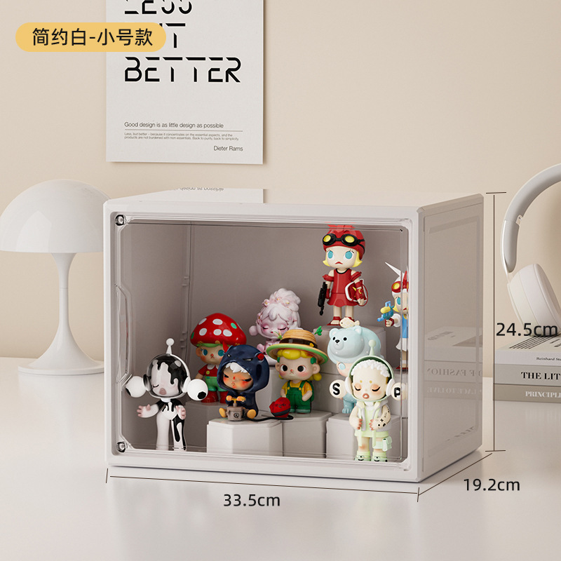 手办展示柜亚克力透明防尘家用落地盲盒展示架收纳泡泡玛特展示盒|undefined