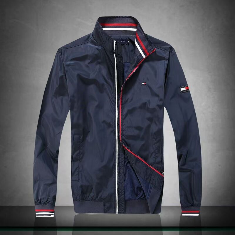 Spring Autumn Men's Jacket Stand Collar Zipper Jacket Men's Clothing Coat British Youth Jacket Loose Type Solid Jacket Men