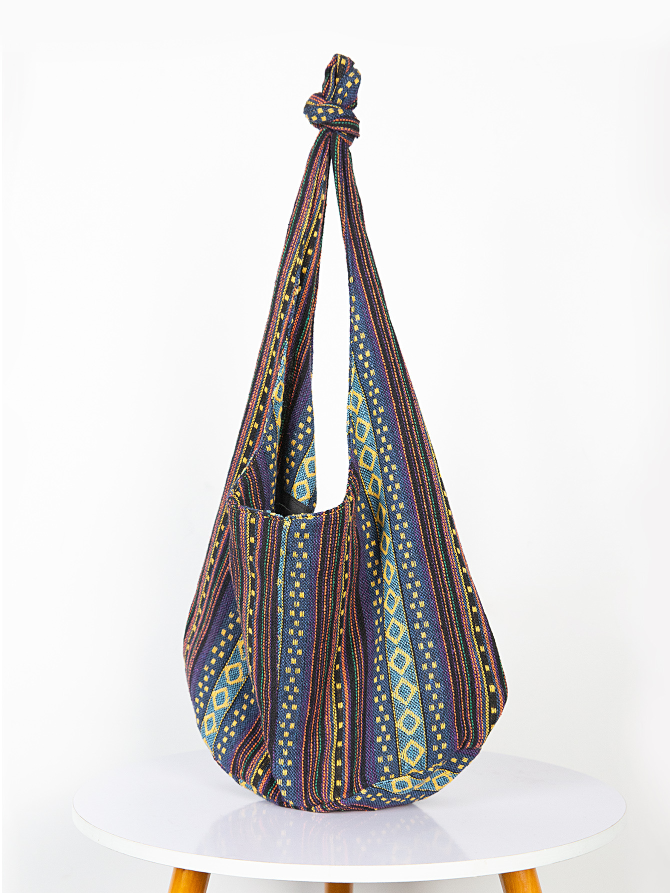Guangzhou Hanfeng Damen-Einschulter-tragbare Baumwoll- und Hanf-Canvas-Jacquard-Freizeittasche_voghion.com