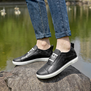 Cross-border New Shallow Water Shoes Men's Fashionable Outwear All-match Non-slip Rain Shoes Rubber Shoes overshoes Fishing Car Wash Rain Boots