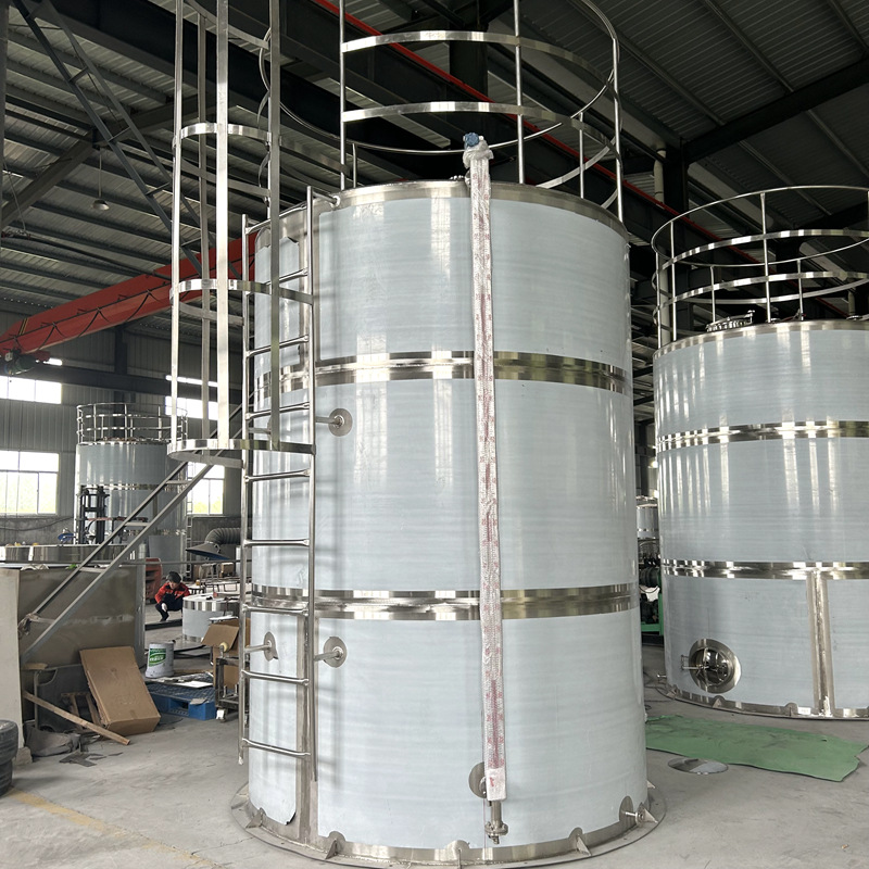 大型不锈钢储存罐 立式骨头汤缓存罐 液体储蓄罐 5-50吨
