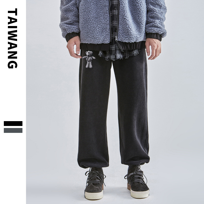 Abbigliamento maschile Abbigliamento maschile Pantaloni casual alla moda da uomo di marca Pantaloni autunnali nuovi da uomo Pantaloni larghi casual in maglia da uomo_voghion.com