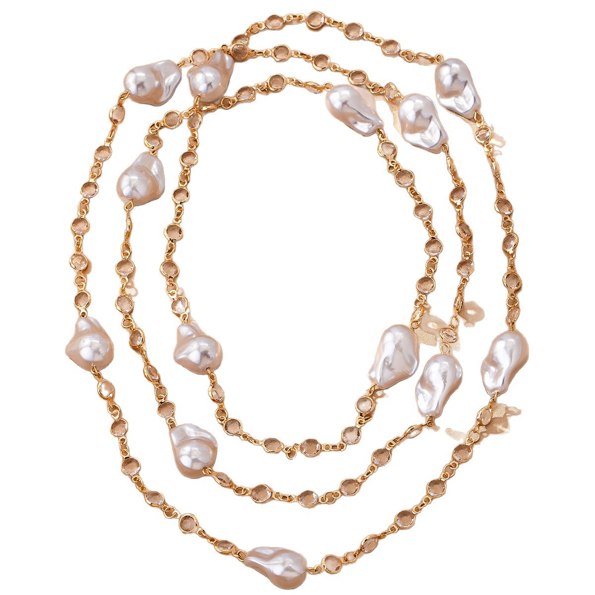 Minimalist Layered Necklace In Delicate Chains For Quiet Luxury_voghion.com