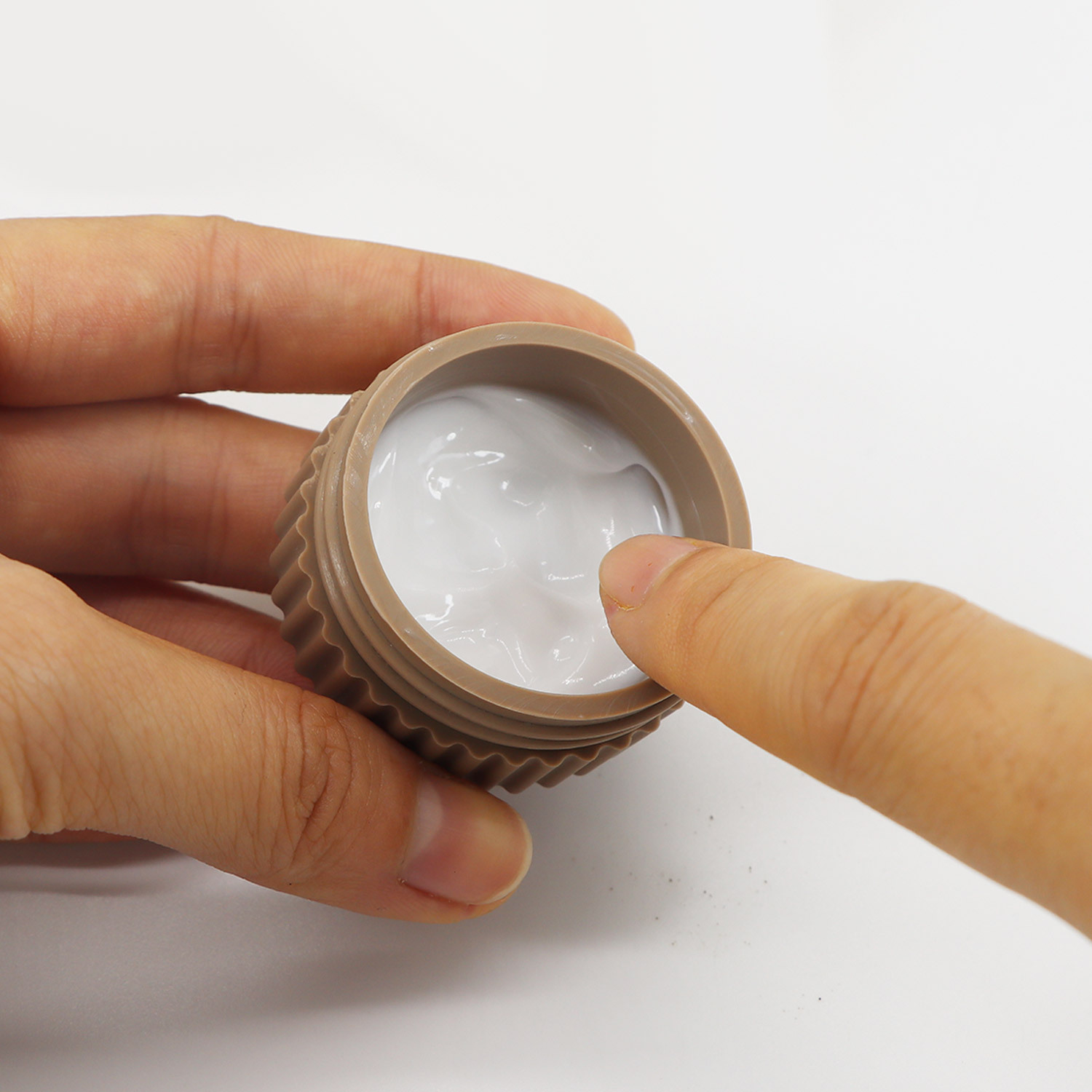 Caja de embalaje de silicona caja de polvo suelto de viaje portátil caja de medicina botella de embalaje de loción caja de almacenamiento de joyería con tapa botella de crema