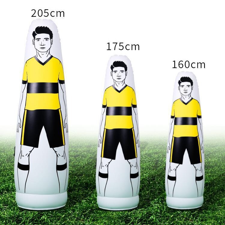 サッカーインフレータブル人壁トレーニング偽人形障害物サッカートレーニング補助装備器材フリーキック偽人壁|undefined