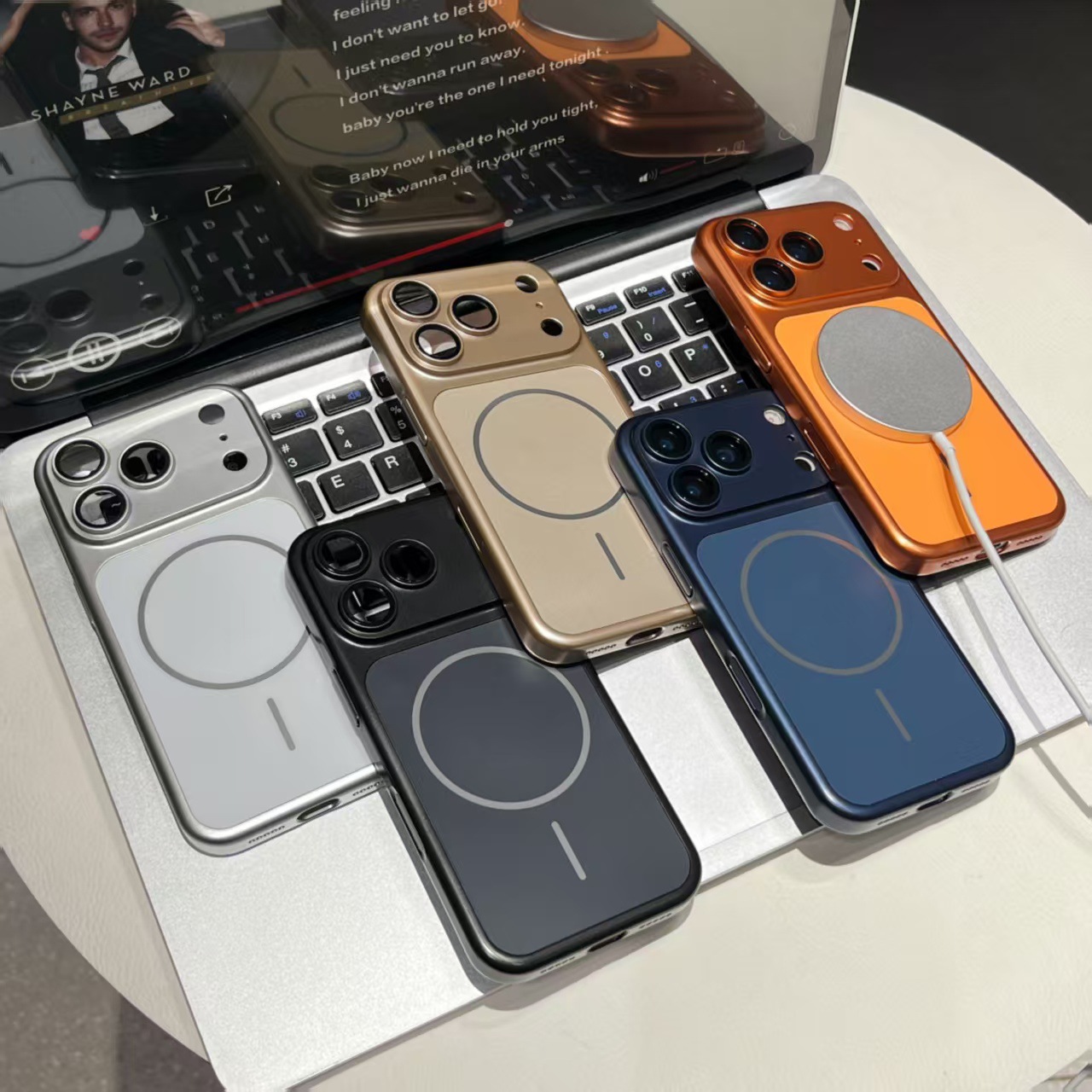 Ultra-thin Magnetic Phone Case For Iphone 17 Pro Max Matte Finish_voghion.com