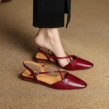 ͷ��ţƤ 2cm�Ըн���۴���Ь2026���ļ���ͷ�����Ƥƽ��ŮЬ��
