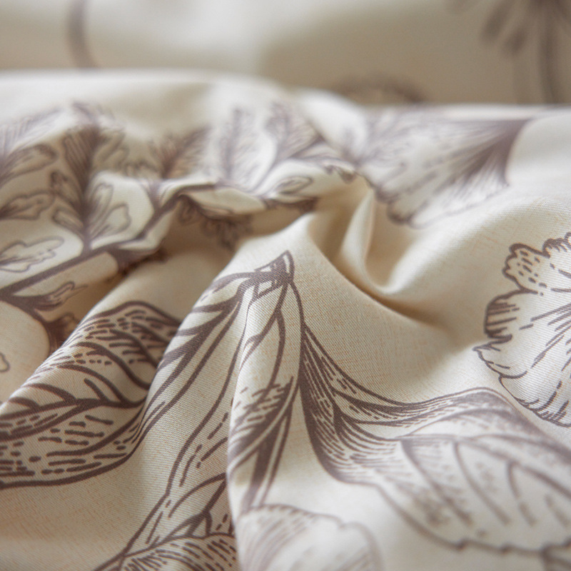 Retro estilo americano 100S algodón de lana larga cuatro piezas de algodón colchón de algodón cuatro piezas de sábanas de cama de alta calidad