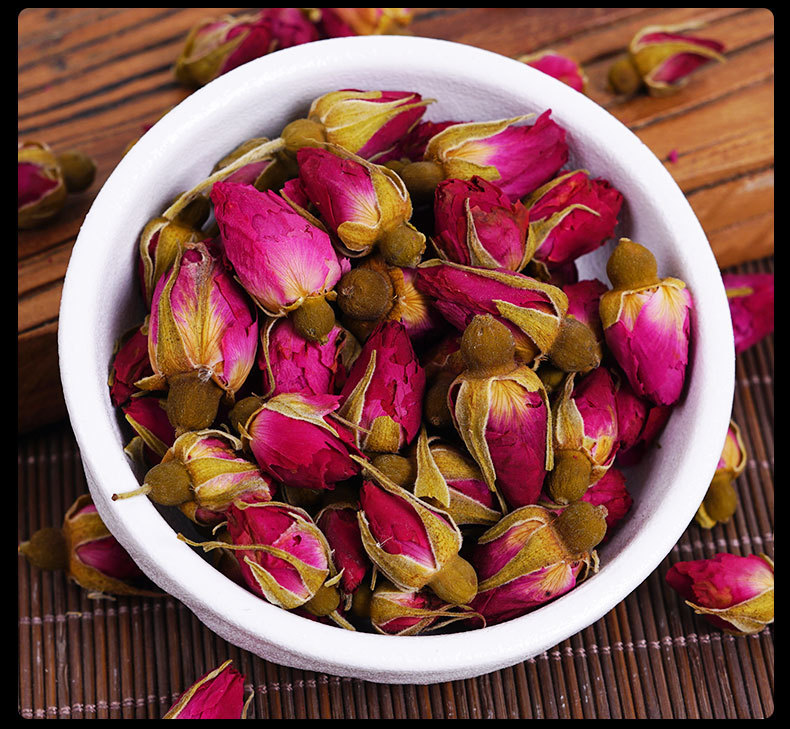 Pingyin Rose Buds (Rosa rugosa) — Sulfur-Free Sun-Dried Rose Tea, 500g preparation