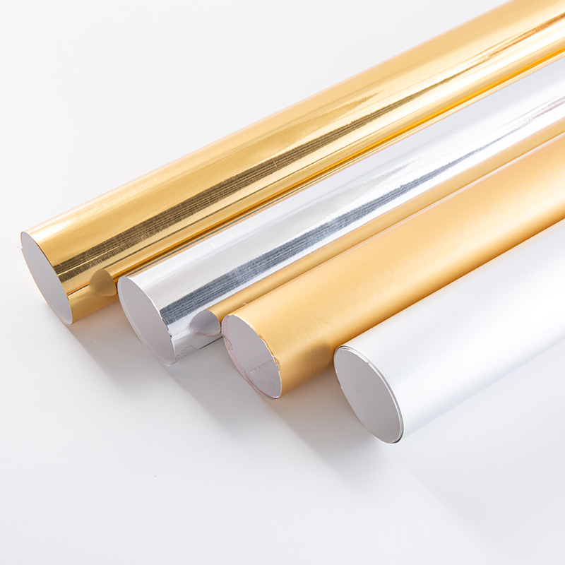 120 g de papel compuesto de aluminio de tarjeta de oro y plata relieve caja de regalo de tabaco y alcohol revestido de papel dorado