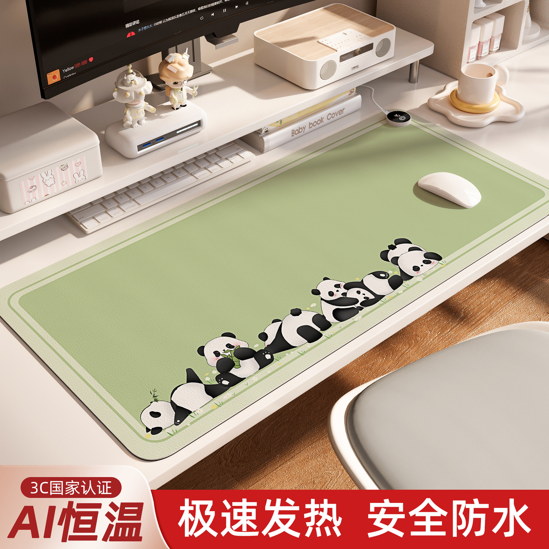 almohadilla de ratón de calefacción inteligente almohadilla de mesa caliente almohadilla de escritorio de computadora de oficina almohadilla de calefacción de escritorio de estudiantes almohadilla de mesa caliente almohadilla de calefacción