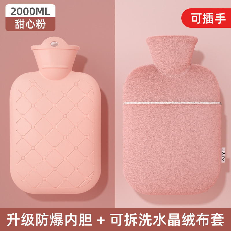 热水袋注水式暖水袋灌水加厚防爆中老年暖水袋暖肚子简约厂家批发|undefined