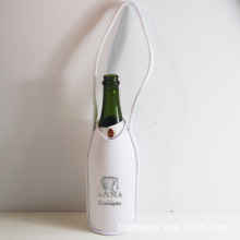 手拎酒瓶袋 保温红酒瓶袋 750ml潜水料香槟瓶红酒保护袋丝印logo