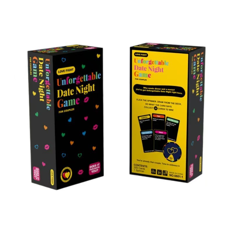 Noches de citas de parejas transfronterizas sincero aventura para adultos juegos de fiesta juegos de cartas de doble juego