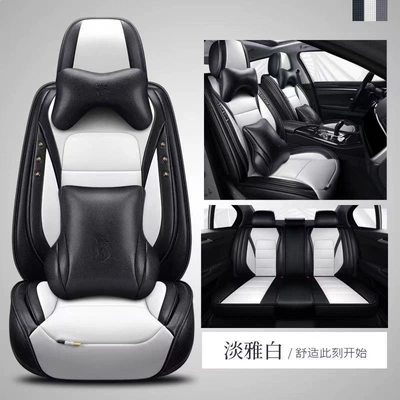 Five-Seater Leather Seat Covers – Modelə uyğun (Original) oturacaq örtükləri - elegant-white-five-seater-deluxe-edition-leave-a-message-about-the-model-year