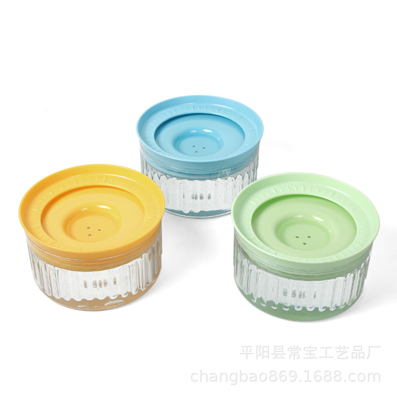 Tazón de agua de boca no mojada para mascotas de gran capacidad Tazón de agua para perros y gatos a prueba de salpicaduras Tazón de agua fácil de limpiar Tazón de agua portátil