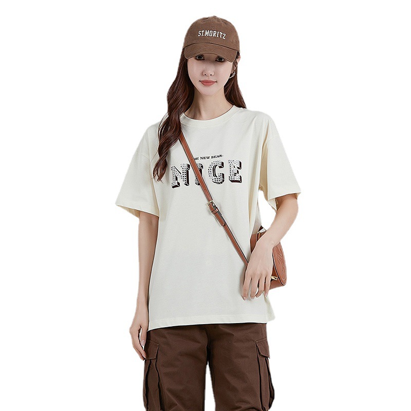 Fashionable trend comfortable cotton short sleeve T-shirt