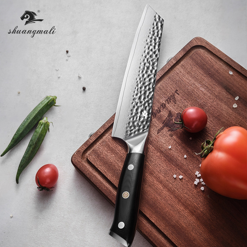 Cuchillo de pago de corte de Damasco de 67 capas, corte transfronterizo de carne y verduras, cuchillo de chef, cuchillo de cocina de acero afilado con alto contenido de carbono
