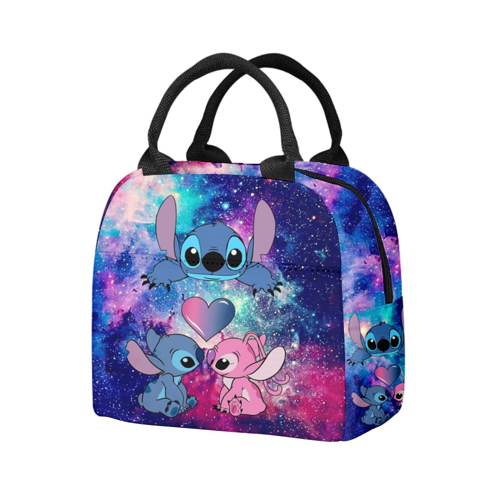 Ланч-баг Stitch: термоизолированная сумка для обеда, с алюминиевой фольгой, для школы и офиса