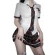 Bai Ling's New Sexy Intimates Jk Uniform Preppy Style Slim Sexy Internet Celebrity Sexy Student Outfit Ultra Short Pleated Skirt