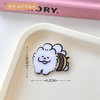 Cute Japanese acrylic cartoon brooch, accessory, clothing, pendant, badge, pin, with little bears