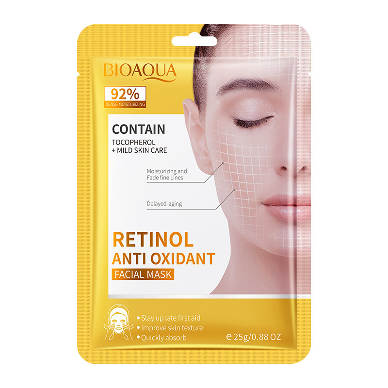 Todas las mascarillas faciales de ácido hialurónico BIOAOUA en inglés, mascarillas faciales hidratantes e hidratantes para el rejuvenecimiento de la piel, comercio exterior, fabricantes transfronterizos al por mayor image 7
