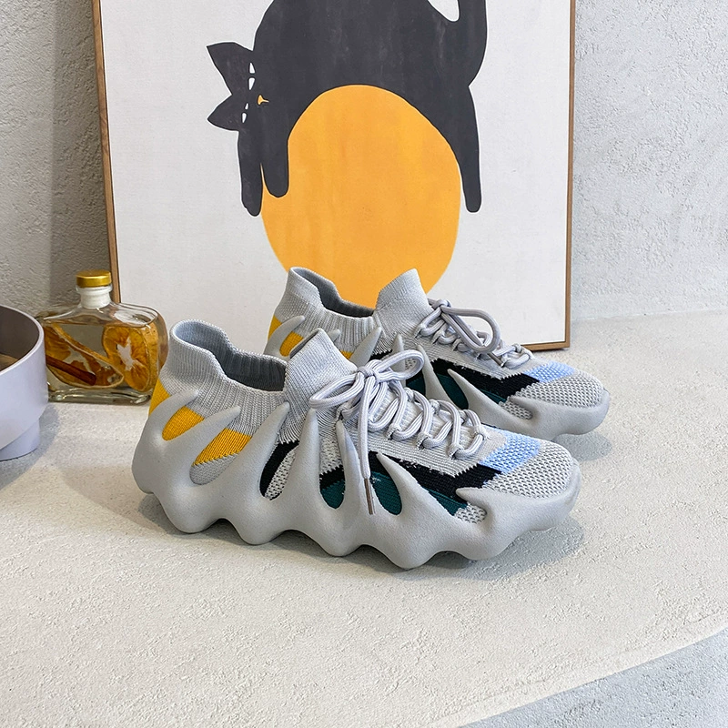 Женская обувь Octopus Лето 2023 Новые вязаные носки, обувь для фитнеса, домашняя обувь для фитнеса, амортизирующая Кокосовая обувь с мягкой подошвой, женская