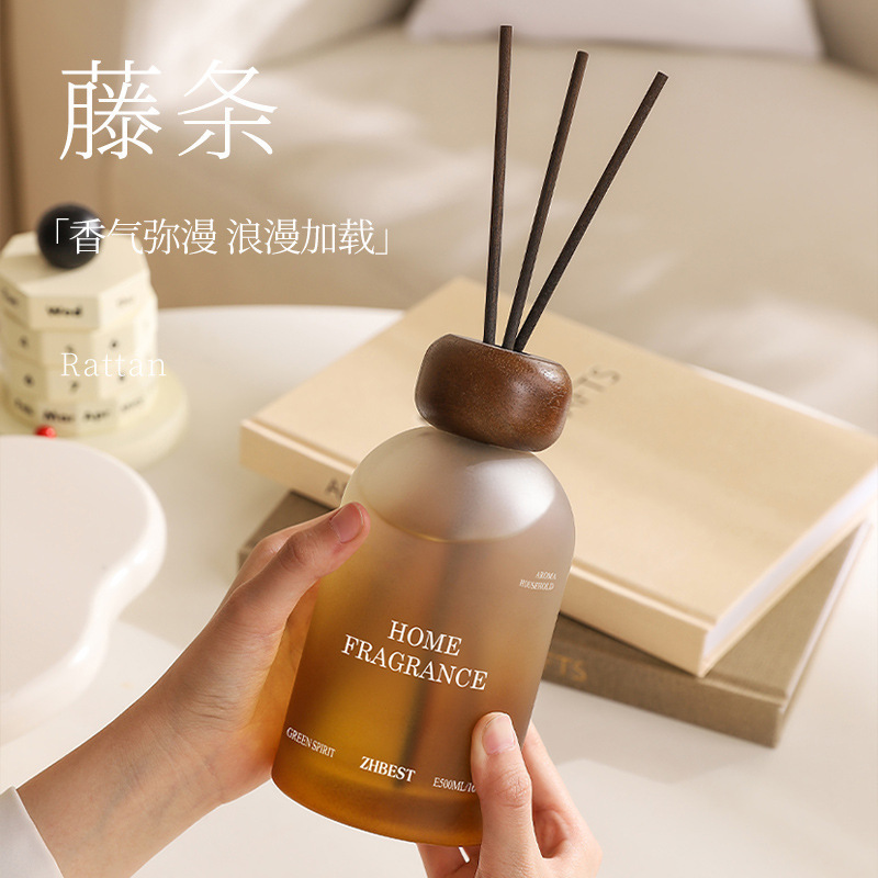 无火香薰高级感室内香薰摆件大容量持久留香卧室香薰礼品藤条香氛|undefined