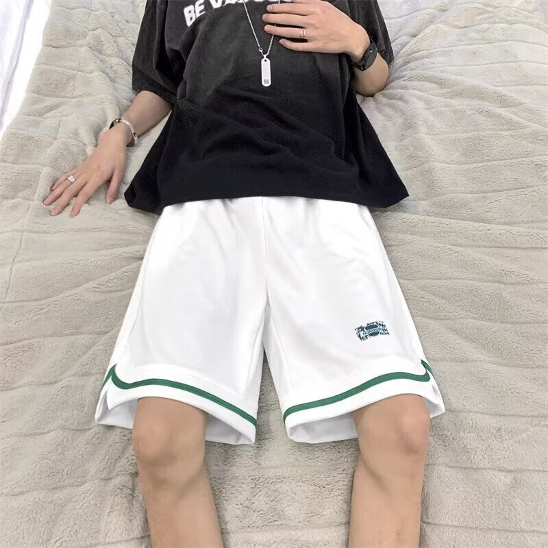 American-Style Basketball Shorts for Men, Unique Design, Oversized Pants, High Street Heavy-Duty Four-Quarter Length Sports Shorts for Summer American-Style Basketball Shorts for Men, Unique Design, Oversized Pants, High Street Heavy-Duty Four-Quarter Length Sports Shorts for Summer