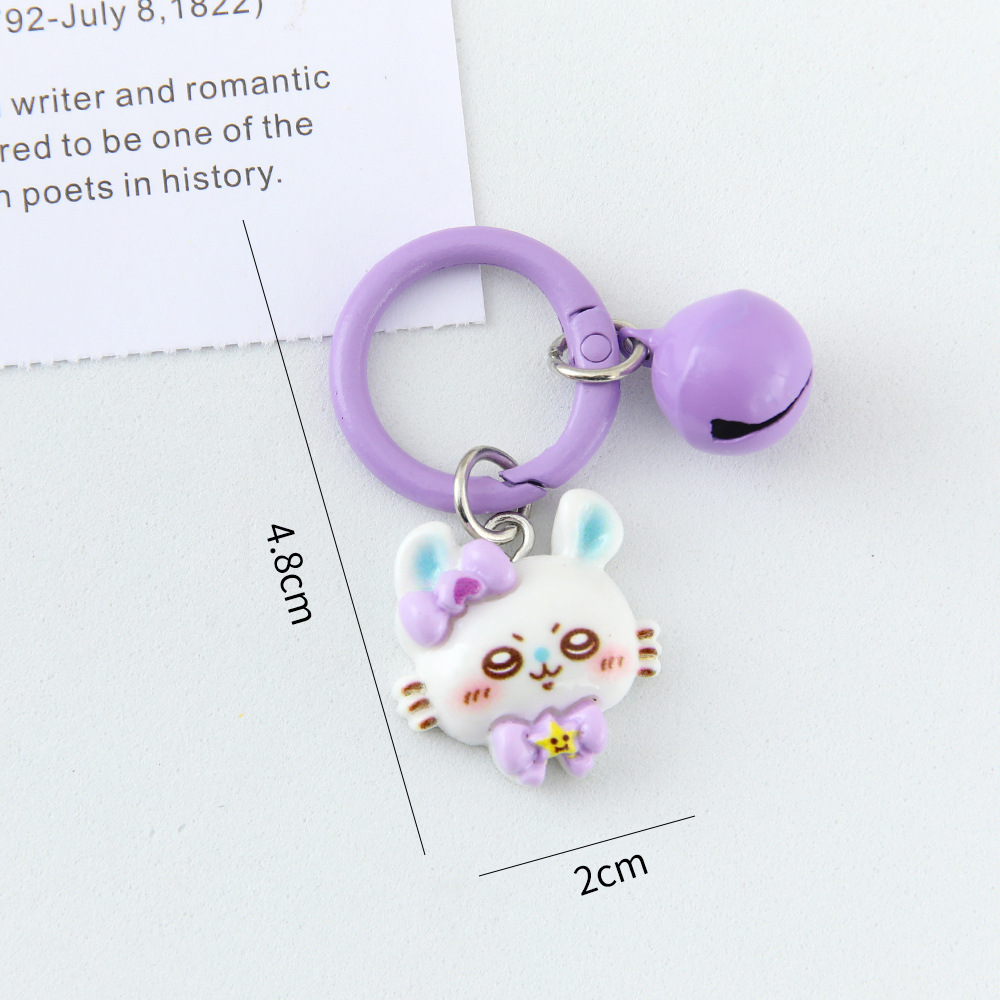 Caricatura linda corbata pequeña ocho llaveros colgantes pareja amigas bolsos colgantes de alto valor de belleza llaveros de corazón de niña