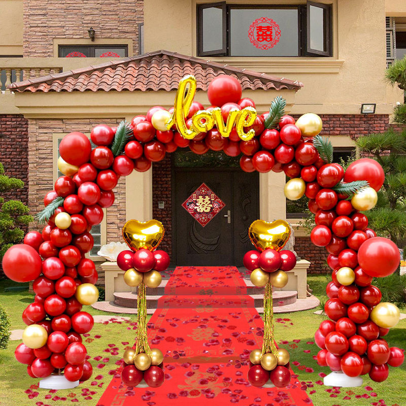 开业结婚婚礼气球拱门装饰婚礼婚庆气球拱门结婚婚礼现场布置用品