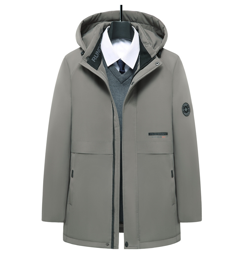 Giacca da uomo in cotone spesso con cappuccio, cappotto invernale caldo semplice e casual da lavoro, tridimensionale_voghion.com