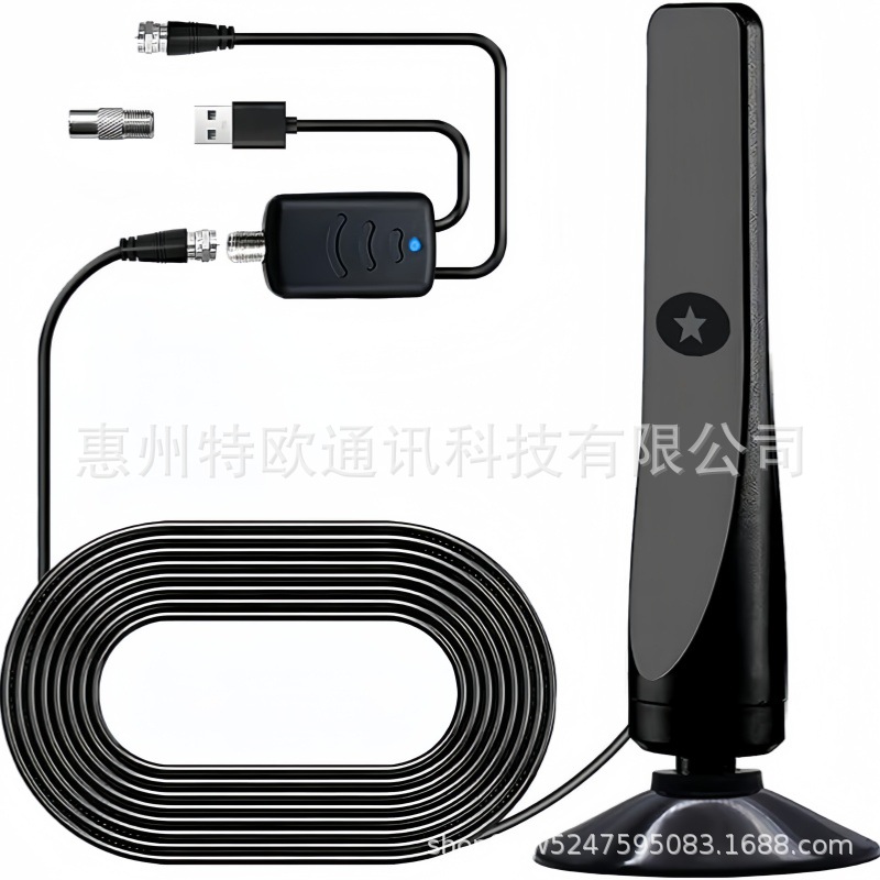 新款私模HDTV高清数字电视天线1080p 室内外通用DVB-T2 电视天线