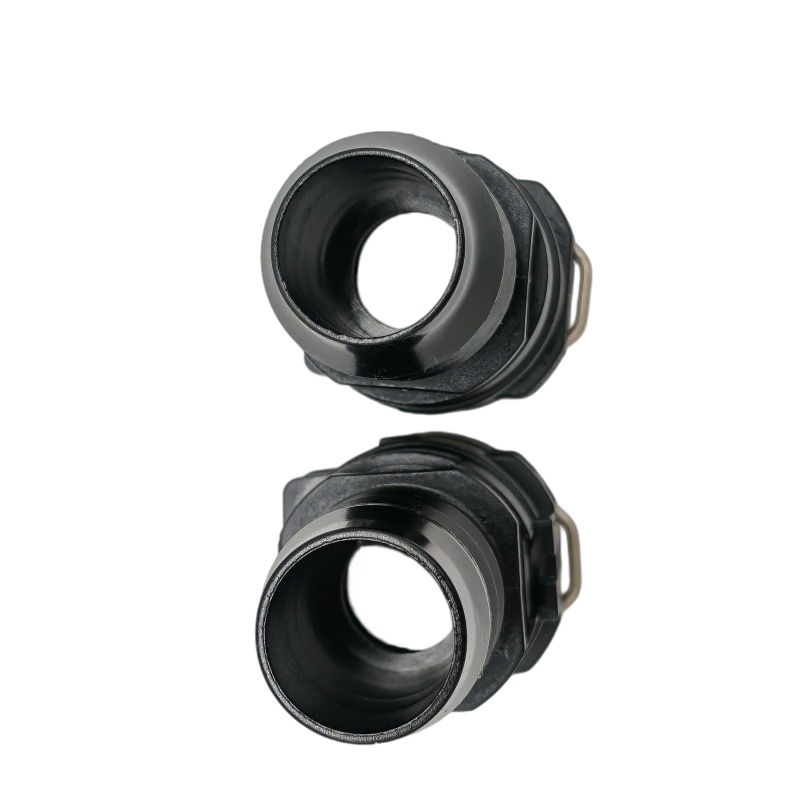 Nw12 Straight Cooling Water Pipe Connector, Warm Air Water Pipe Connector with an Inner Diameter of about 16mm, 180-Degree Plastic Black Connector