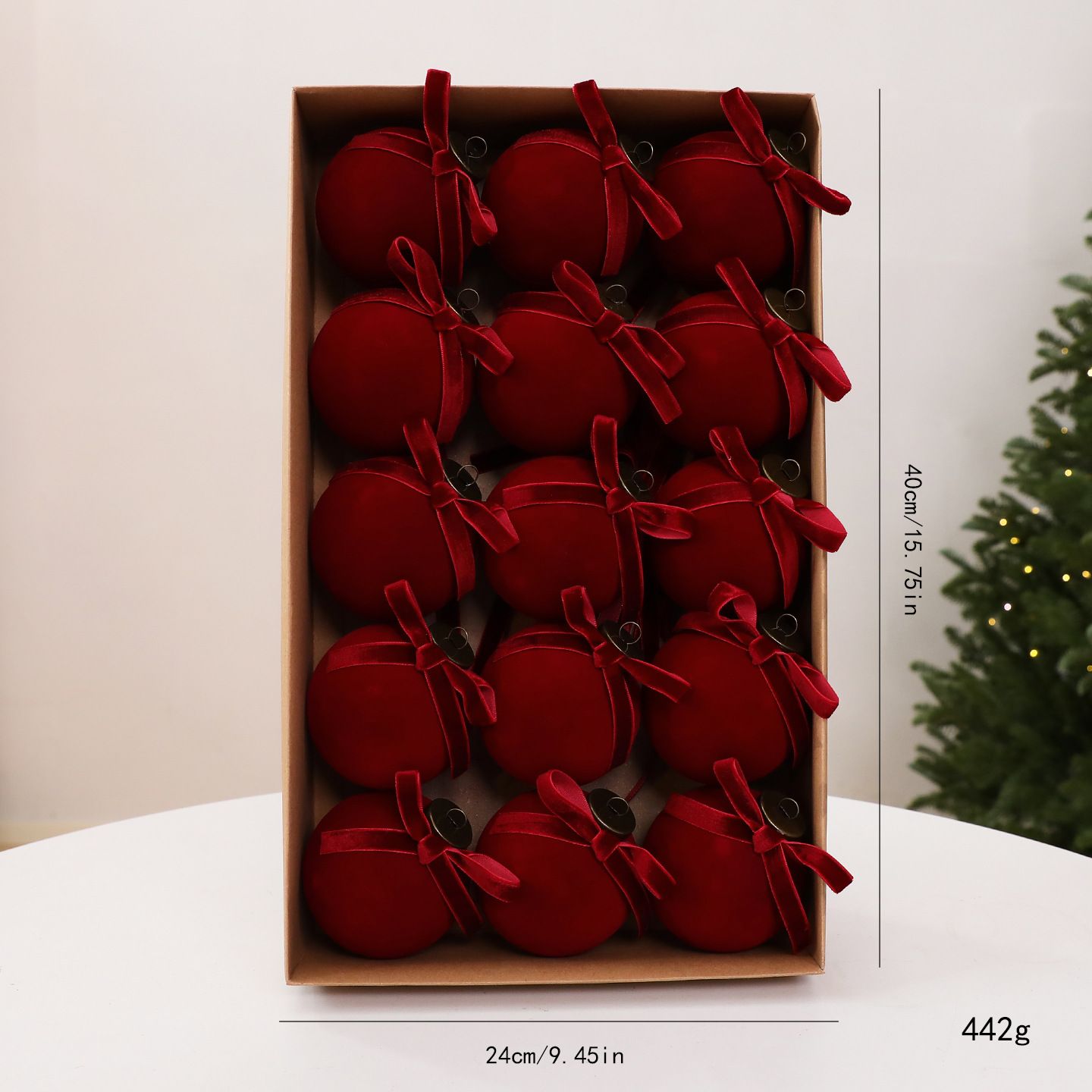 Amazon Hot Sale Flooded Navidad 6cm / 8cm Set Navidad Ball Decoration Colgante Disposición Navidad Ball Colgante image 17