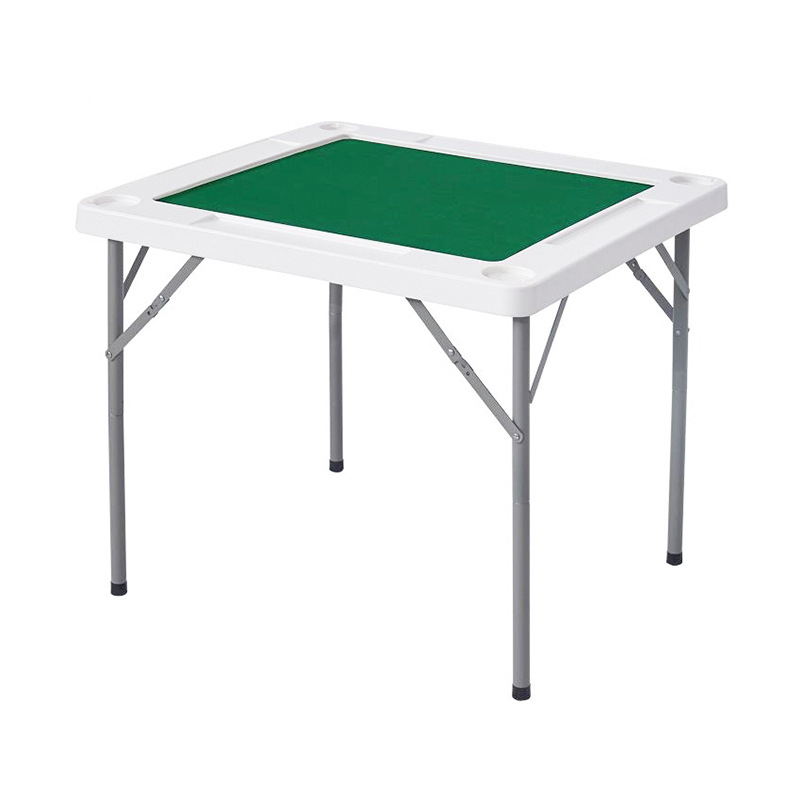Mesa de Mahjong plegable de plástico mesa cuadrada de moldeo por soplado mesa de Gorrión libre de instalación portátil mano frotar simple hogar pequeña mesa de ajedrez