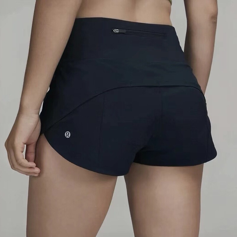 The same Speed Up series women's sports high-waisted shorts, 2.5” model, anti-exposure, cool and quick-drying